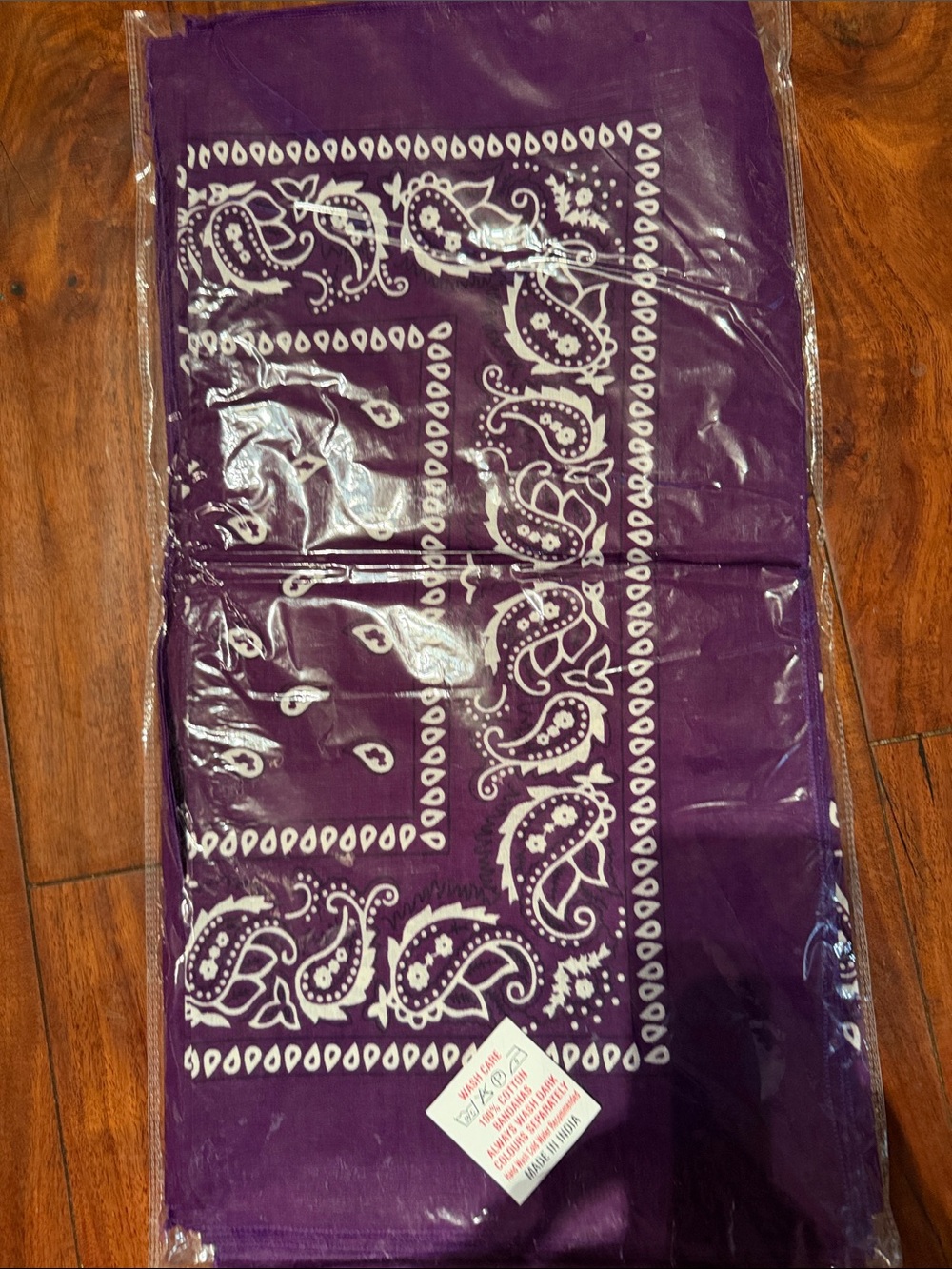 10 pieces Purple Paisley Men's Bandana Scarf